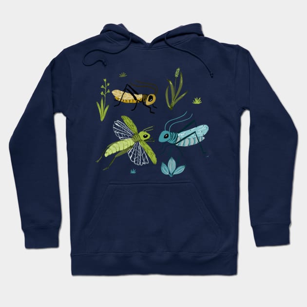 crickets Hoodie by Petit Faon Prints